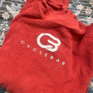 CycleBar Vibrant Red Fleece Jacket